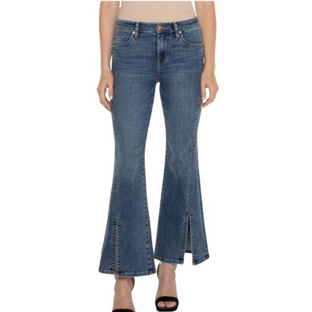 LIVERPOOL Hannah Split Hem Flare Jeans Size 4/27